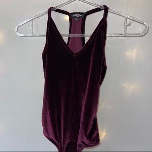 Purple Velvet Bodysuit